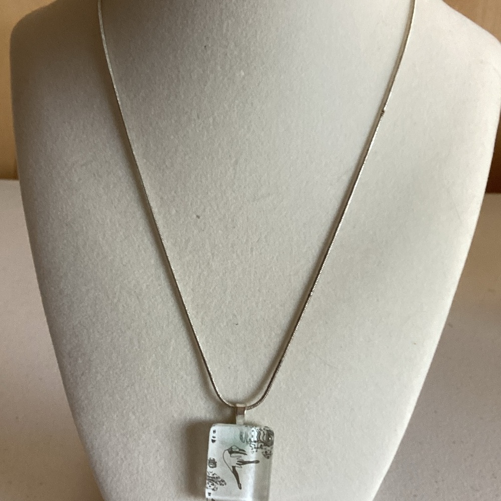 18K Gold Plated necklace featuring skater on pendant